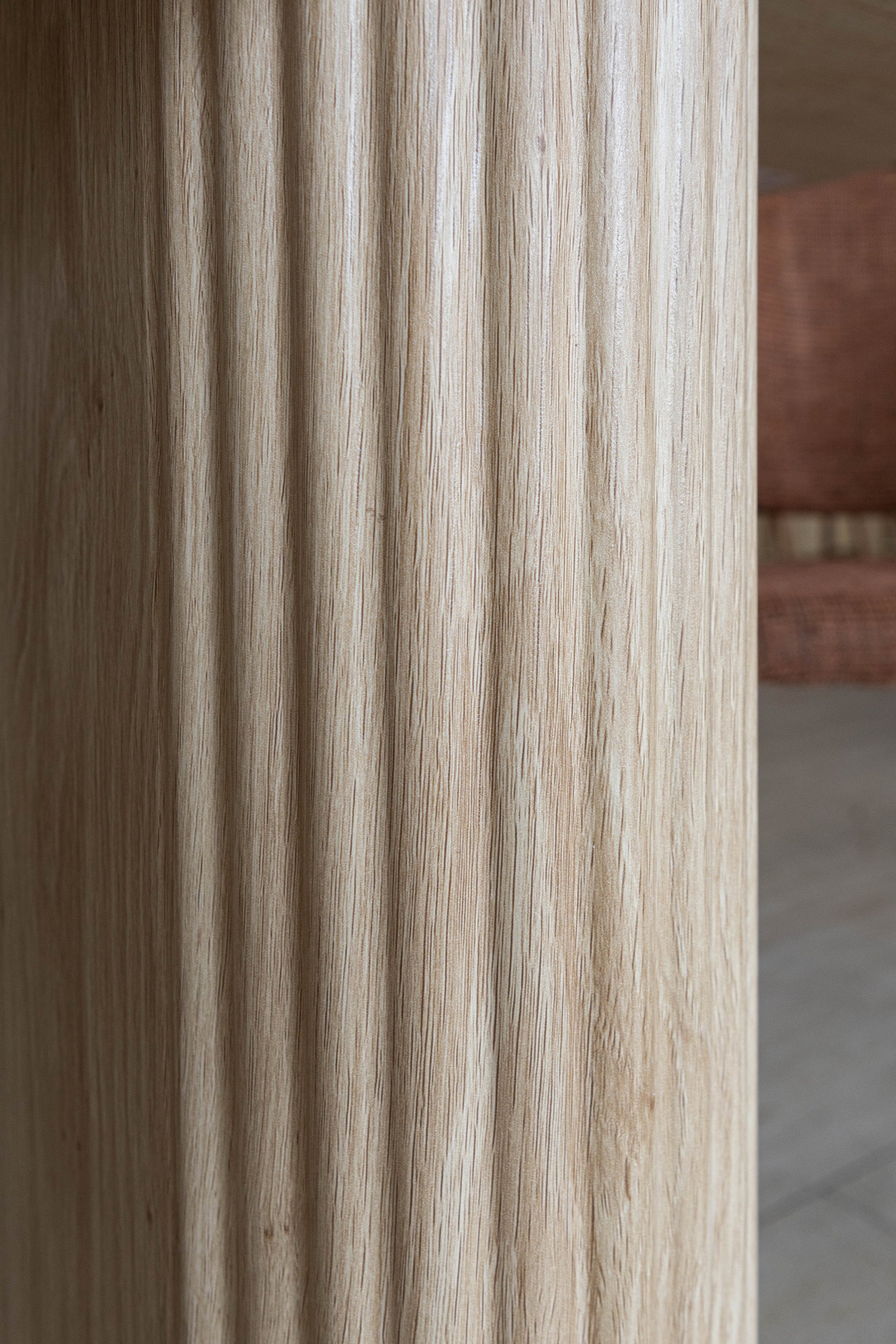 Quito - Juego De Mesa 220Cm - Tela Tweed/Imitación Madera - Latte/Natural