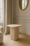 Susan Square Occasional Unit - Natural Travertine Effect