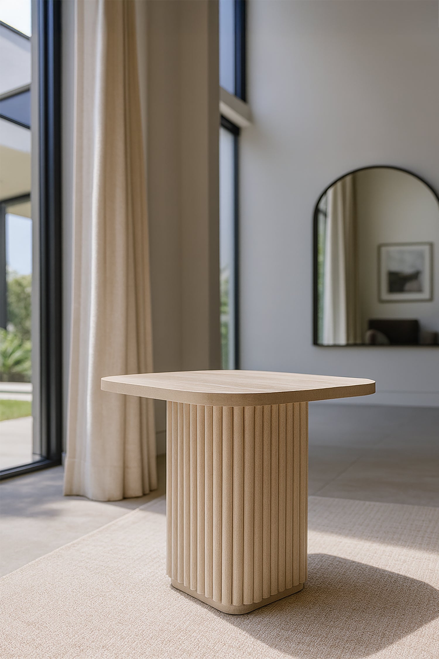 Mueble Auxiliar Susan Square - Efecto Travertino Natural
