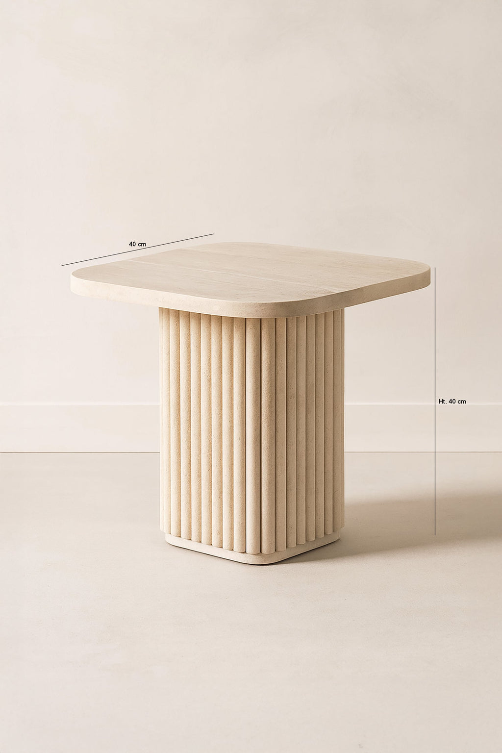 Mueble Auxiliar Susan Square - Efecto Travertino Natural