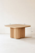 Alba - Mesa de Centro - Imitación Madera - Natural