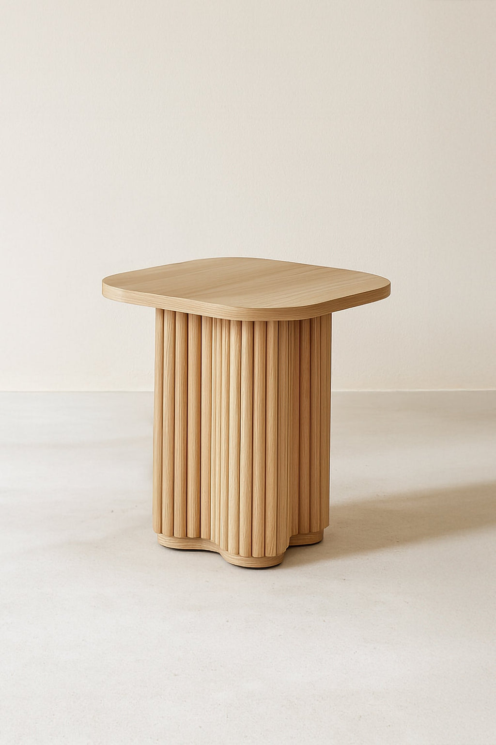 Alba - Meuble D'Appoint - Effet Bois - Naturel