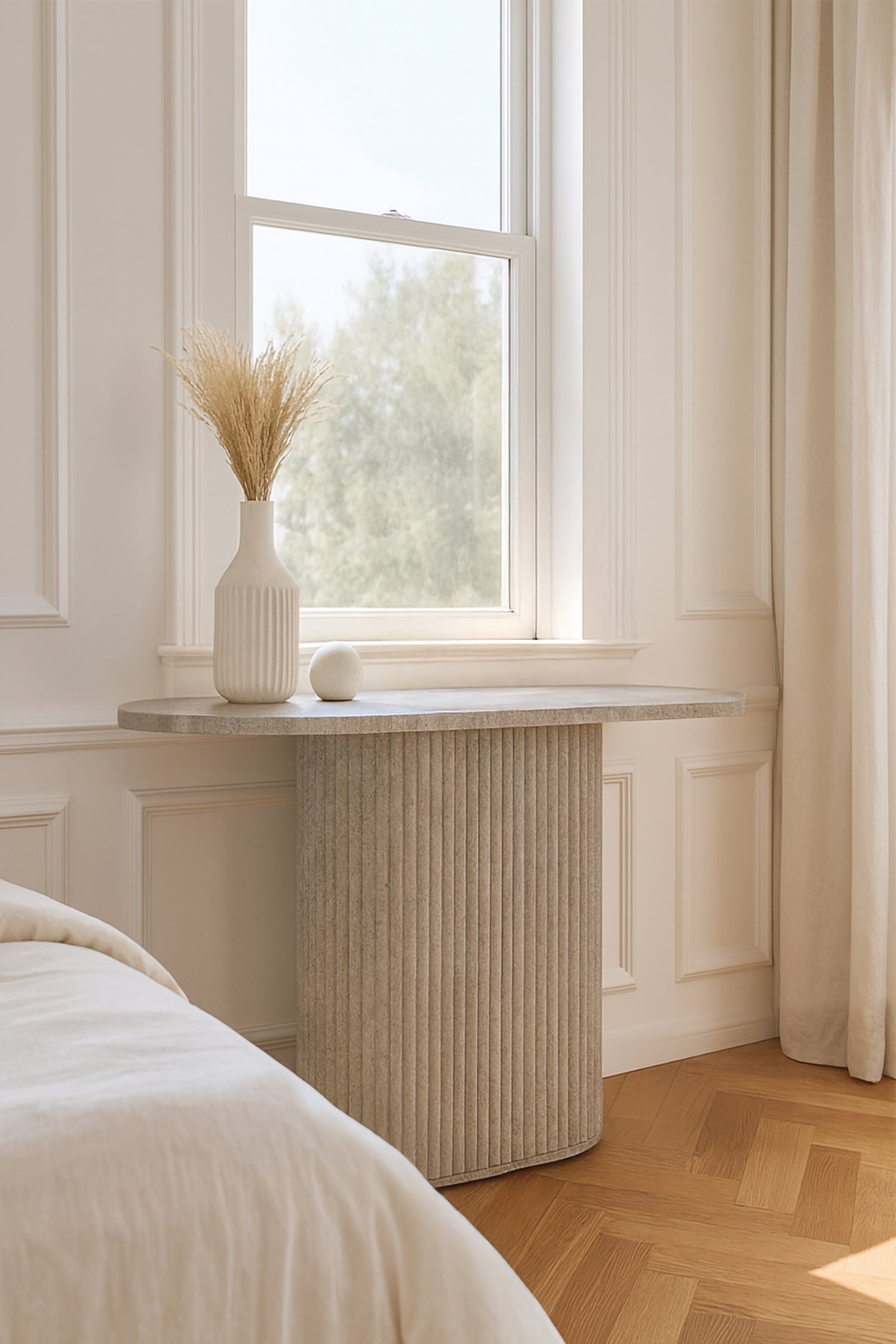 Consola Inaya - Mdf Efecto Travertino Natural
