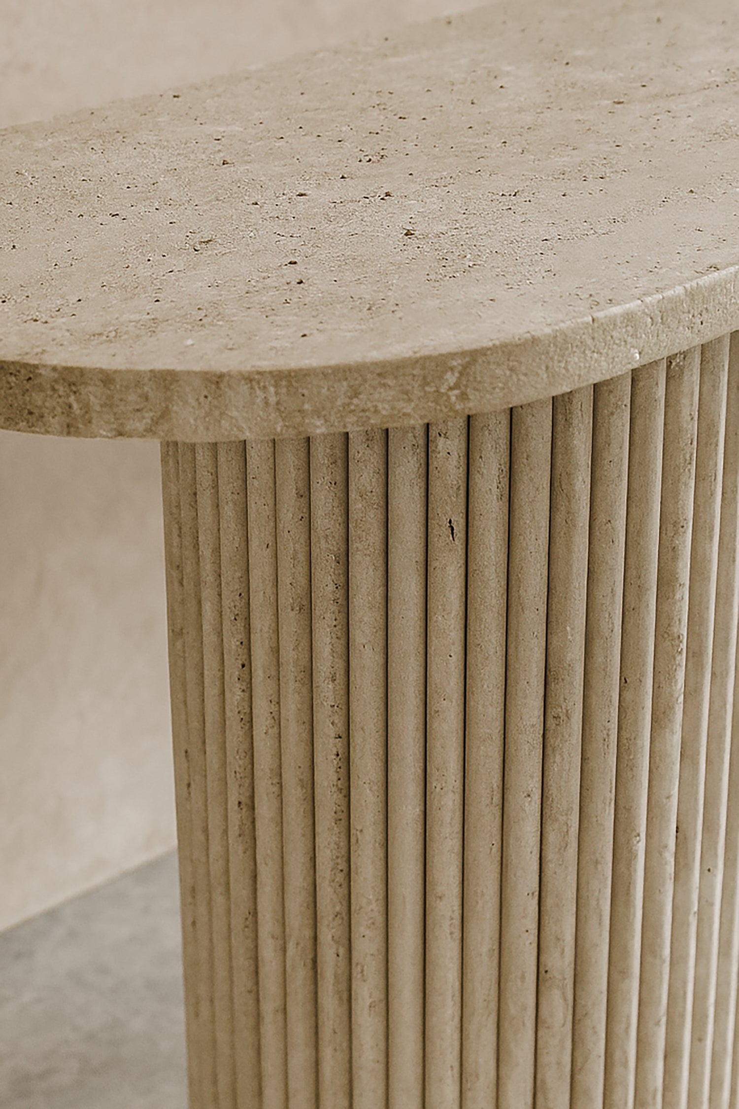Consola Inaya - Mdf Efecto Travertino Natural