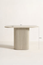 Consola Inaya - Mdf Efecto Travertino Natural