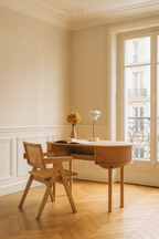 Hector - Office Armchair - Pine Wood/Rattan