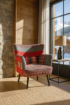 Sillón Inca - Tela Y Madera