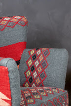 Sillón Inca - Tela Y Madera