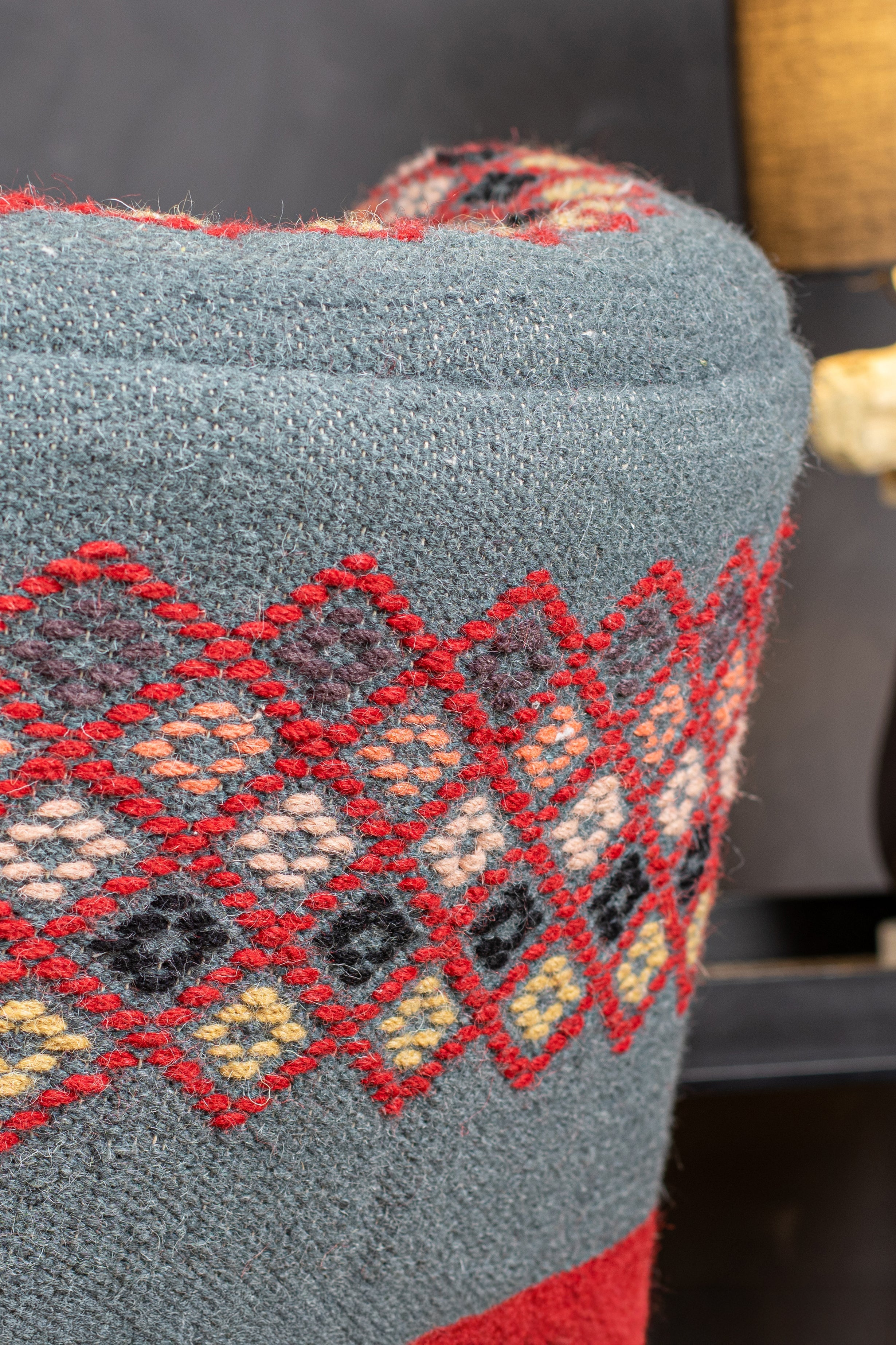 Sillón Inca - Tela Y Madera