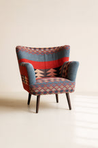 Sillón Inca - Tela Y Madera