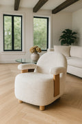 Ulysse Armchair - Bouclette - Ecru