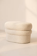 Ulysse Pouf - Bouclette - Ecru