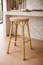 Amalfi - Bar Stool - Aluminum Rattan/Textilene Look