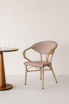 Amalfi - Lot 2 Fauteuils De Table Rouge - Aluminium - Rouge