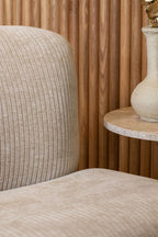 Côme - Armchair - Corduroy Velvet/Fabric/Wood - Beige
