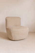 Côme - Armchair - Corduroy Velvet/Fabric/Wood - Beige