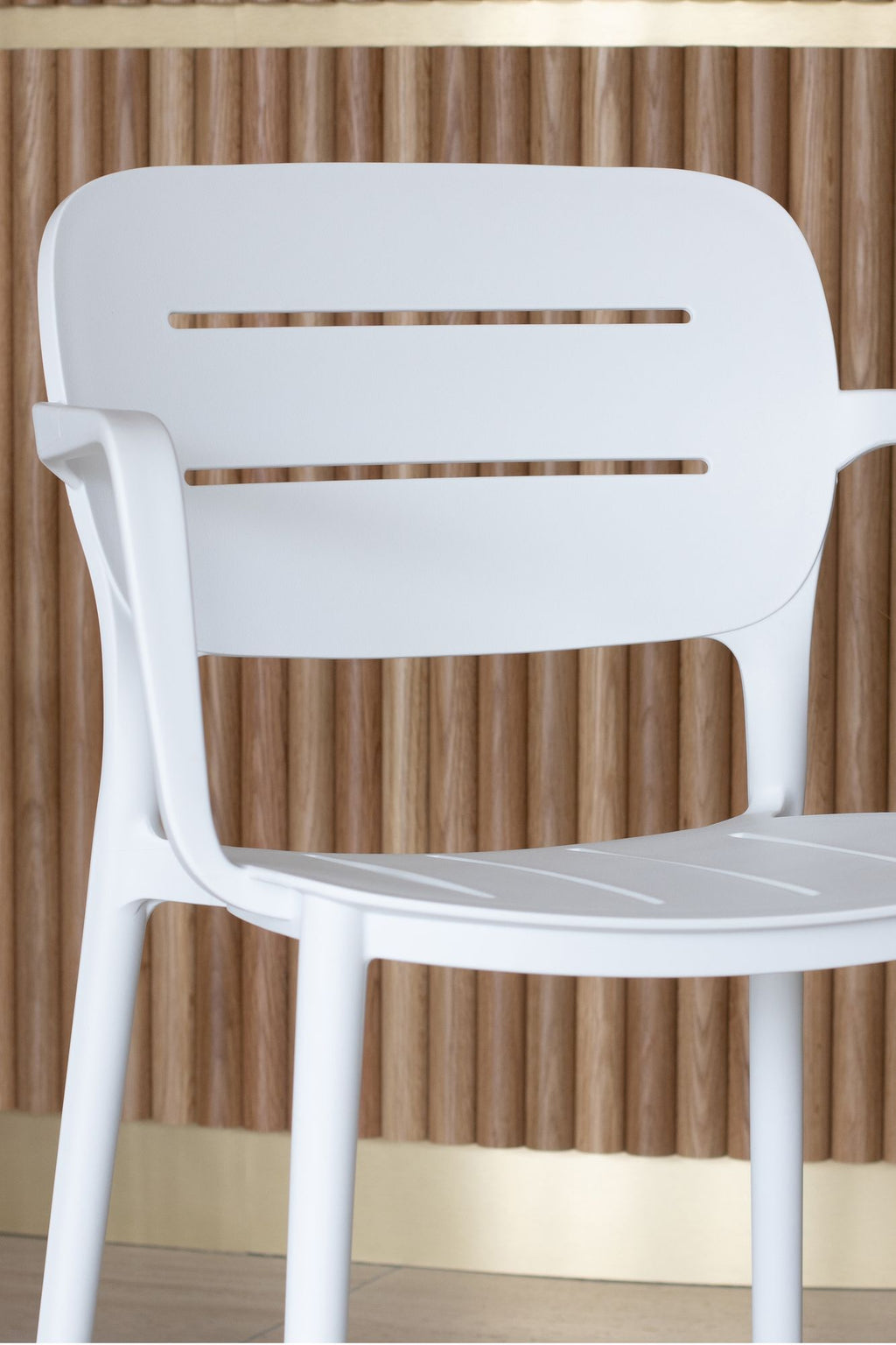 Sunset - Lot 4 Fauteuils De Table - Polypropylène - Blanc