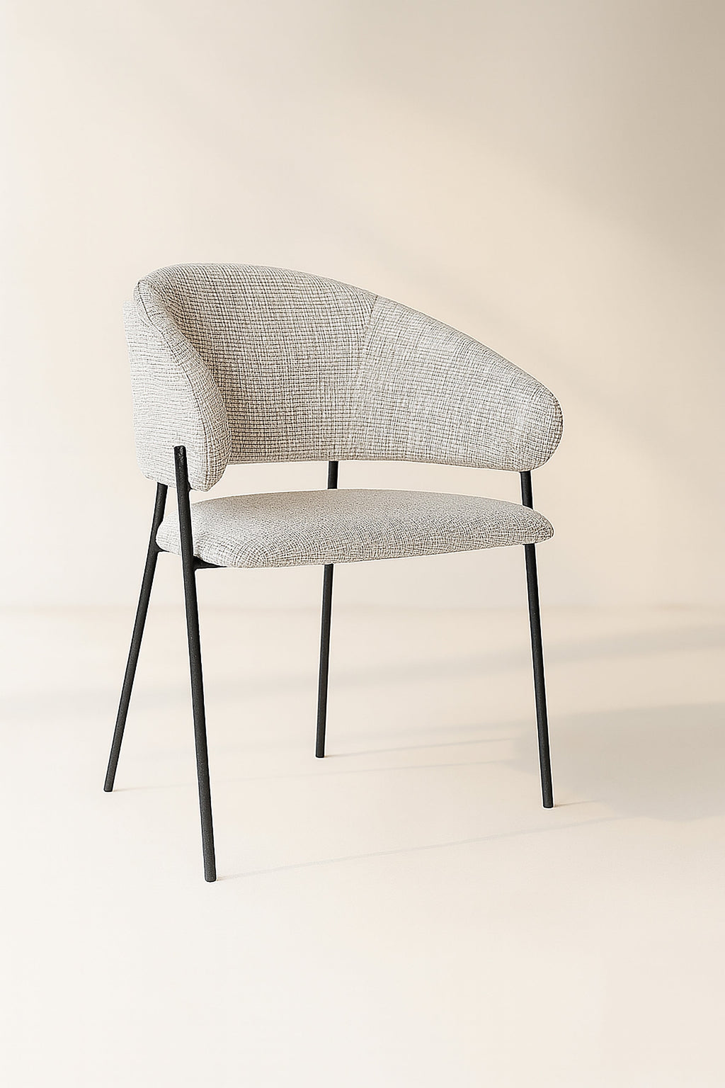 Set of 2 Eros Chairs - Beige Dining Chairs