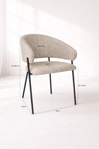 Set of 2 Eros Chairs - Beige Dining Chairs