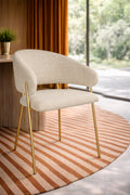 Set of 2 Eros Chairs - Ecru Table Chairs