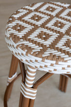Scala - Tall Bar Stool - Alu Rattan-Effect/Textilene - Hazelnut