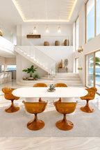 Glam - Lote De 2 Sillones De Mesa - Policarbonato - Ámbar