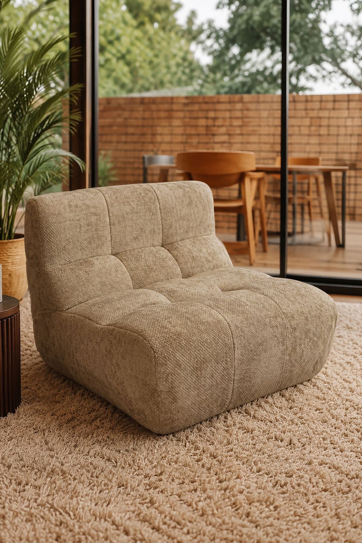 Volta - Modular Sofa - Chenille Fabric - Taupe