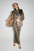 The Morris Faux Fur Tie And Dye Sleeveless Jacket