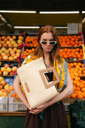 Jane Straw Handbag - Camel