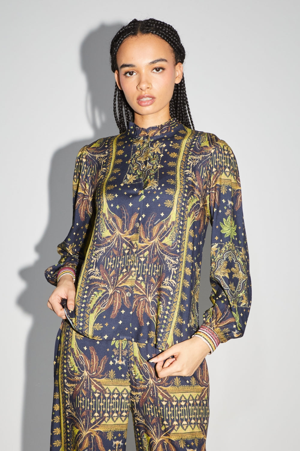 Blusa Darline Tropic Cosmic - Azul
