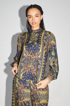 Blusa Darline Tropic Cosmic - Azul