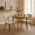 Berthe - Lot De 2 Chaises - Tissu - Écru