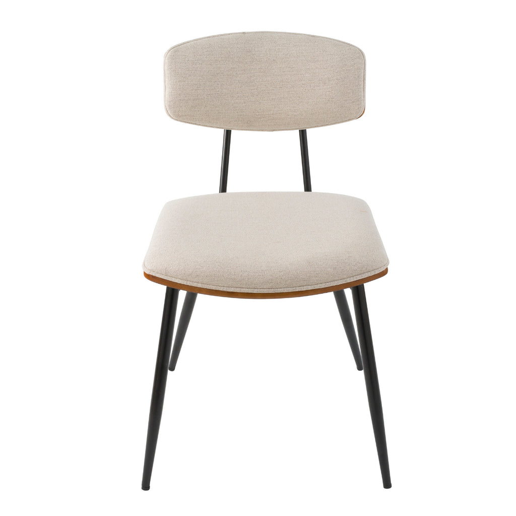 Berthe - Lot De 2 Chaises - Tissu - Écru