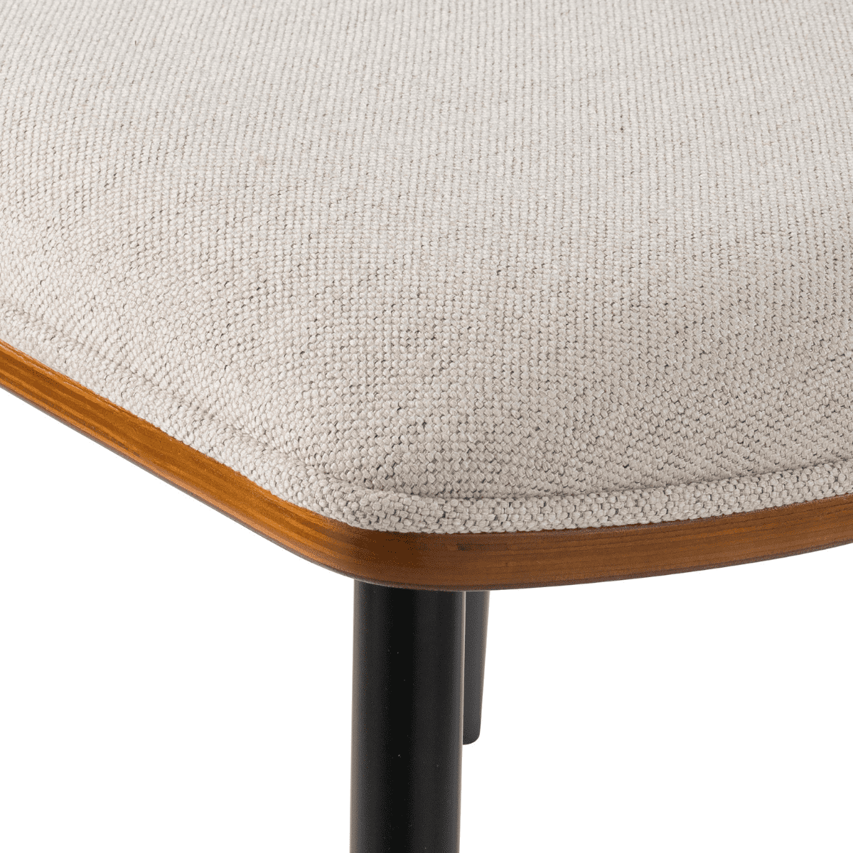 Berthe - Lot De 2 Chaises - Tissu - Écru