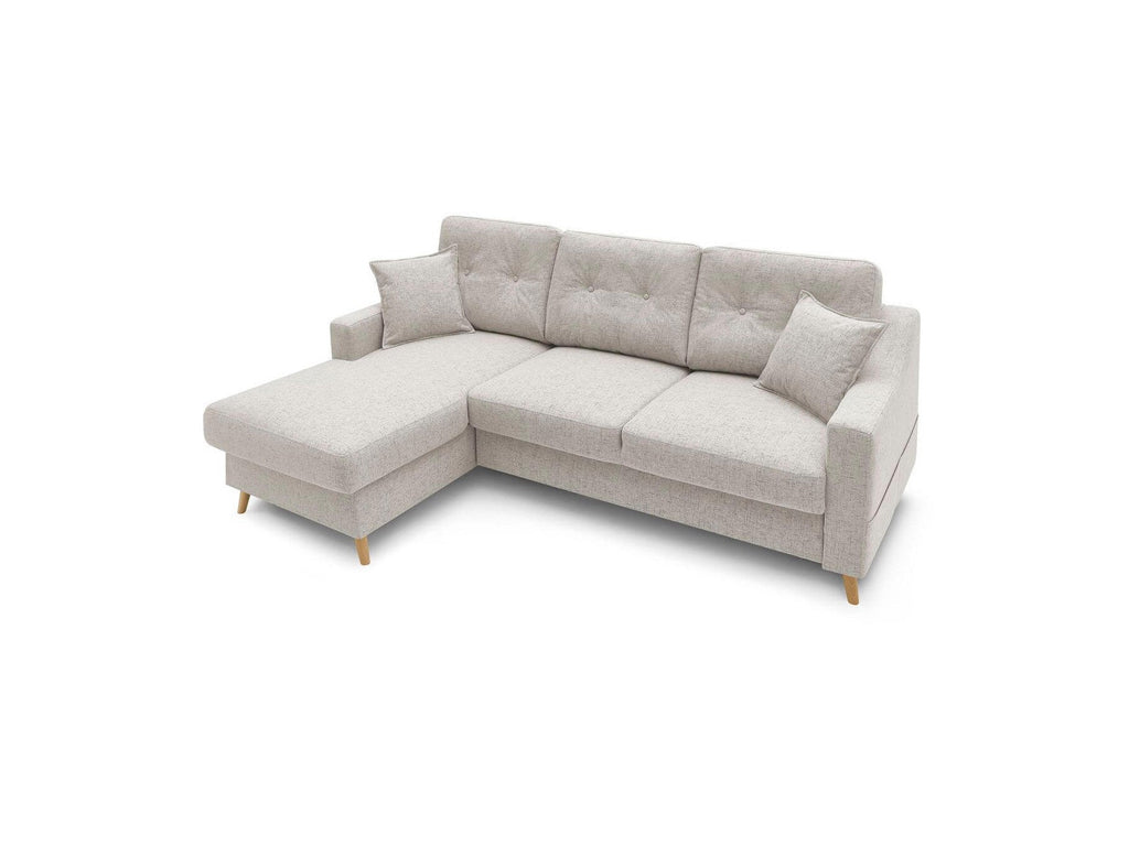 Sweden - Sofá Rinconera Chaise Longue Convertible con Arcón - Ángulo Izquierdo