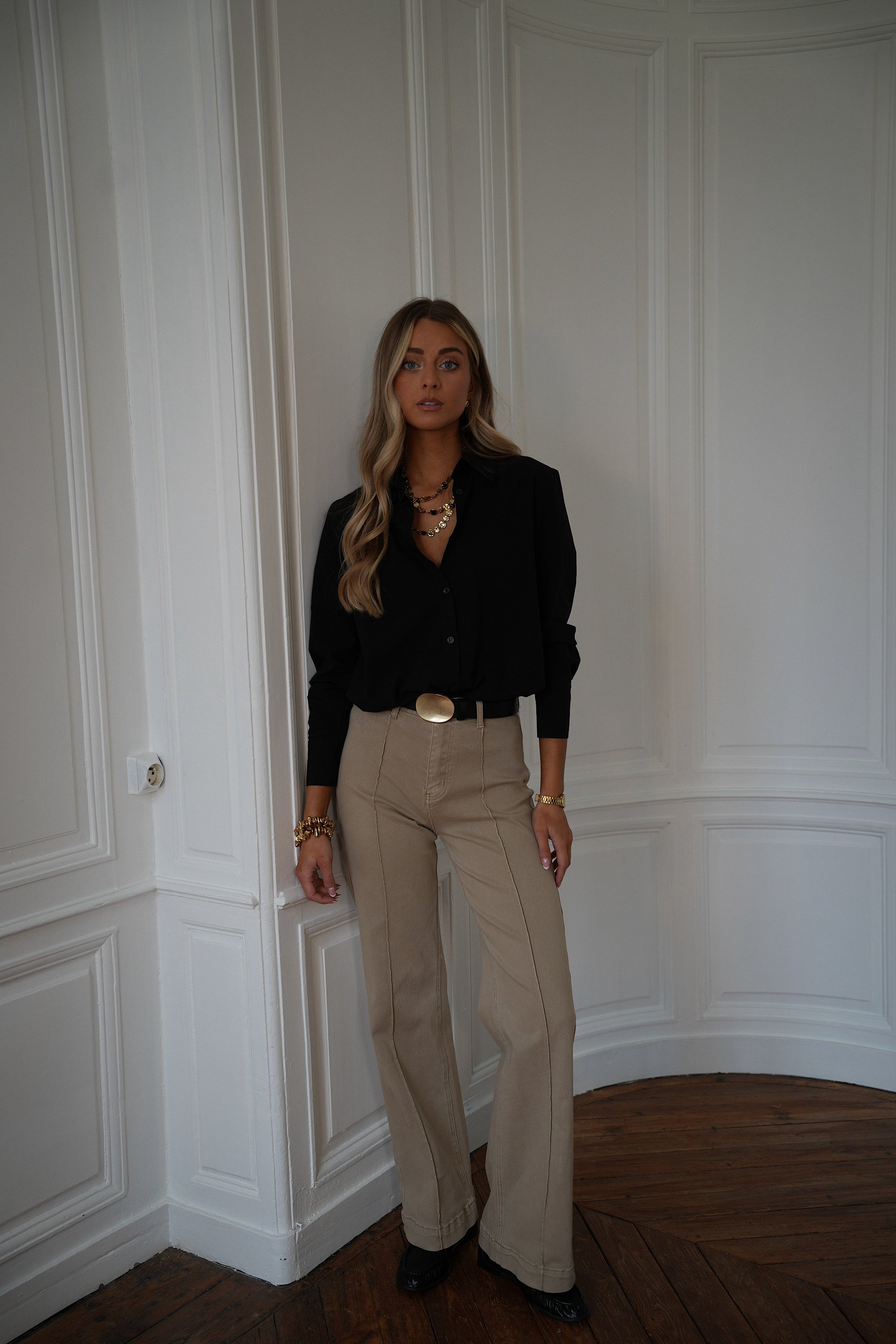 Jean Droit Moka - Beige