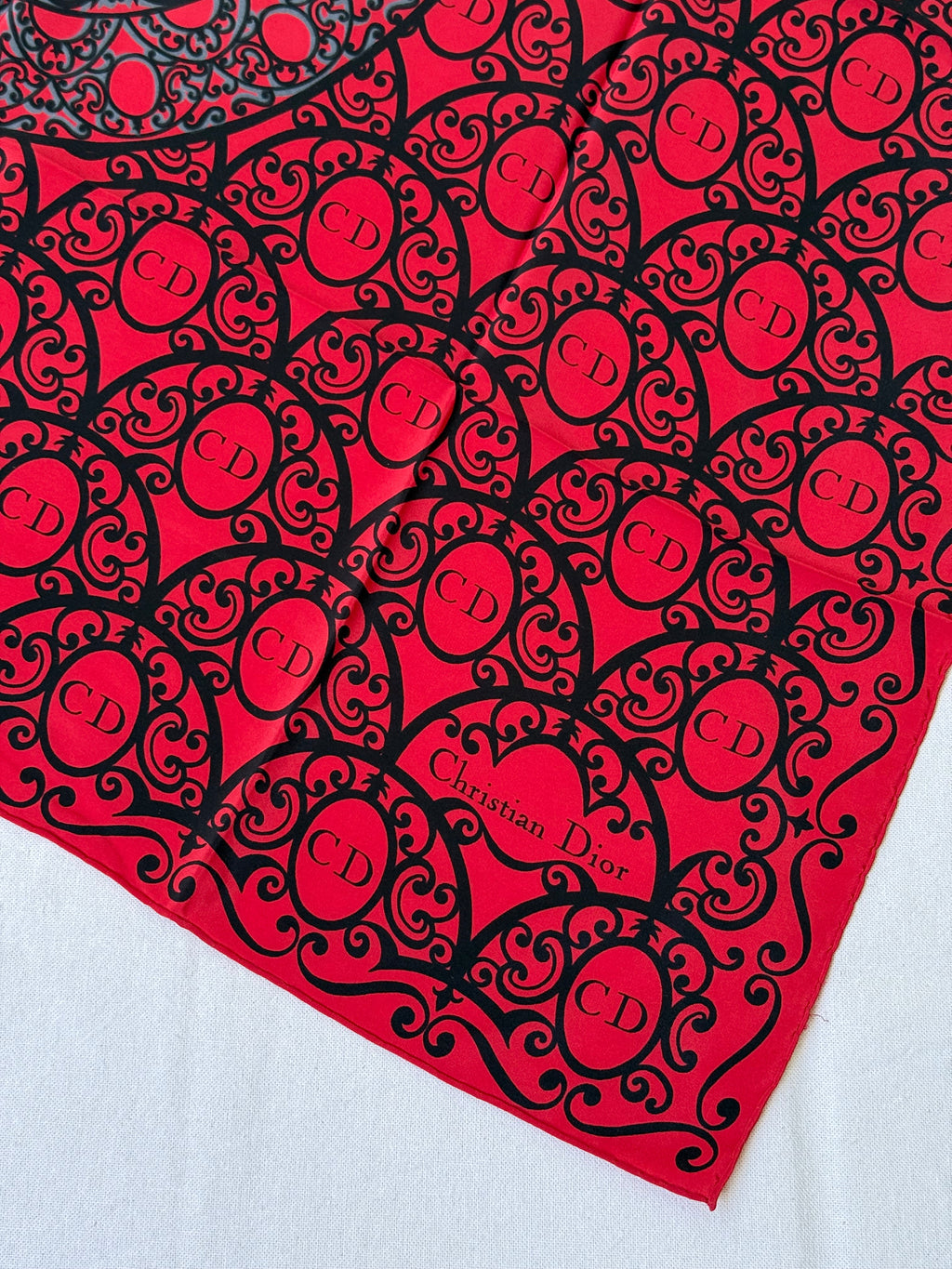 Christian Dior Scarf – Cd Baroque Pattern