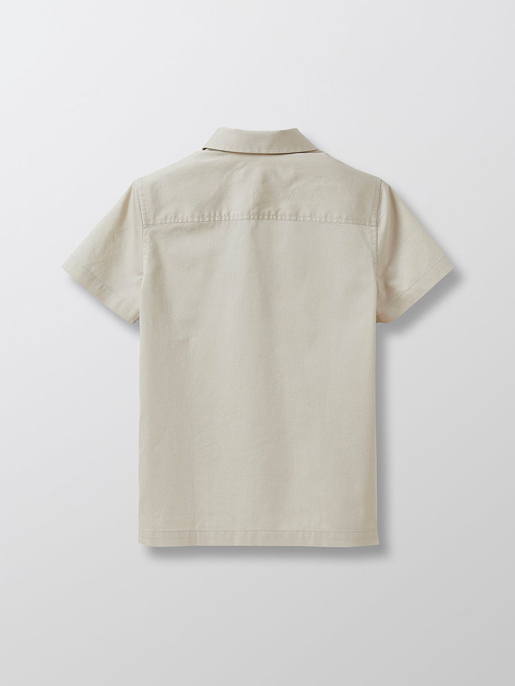 Popeline Unie - Beige Moyen Grise - Garçon