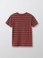 T-Shirt Rayé Colin - Bleu Moyen Uni - Garçon