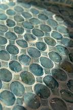 Bandeja Redonda Solna - Mdf Azul Perla