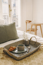 Kos Rectangular Tray In Seagrass And Shell