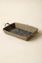 Kos Rectangular Tray In Seagrass And Shell