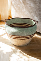 Cesta Chobie - Pastos marinos de colores - Celadón