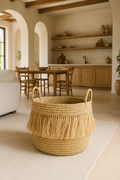Cesta Flecos Luys - Rafia Natural