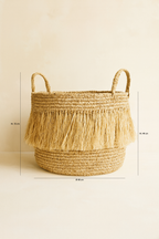 Cesta Flecos Luys - Rafia Natural
