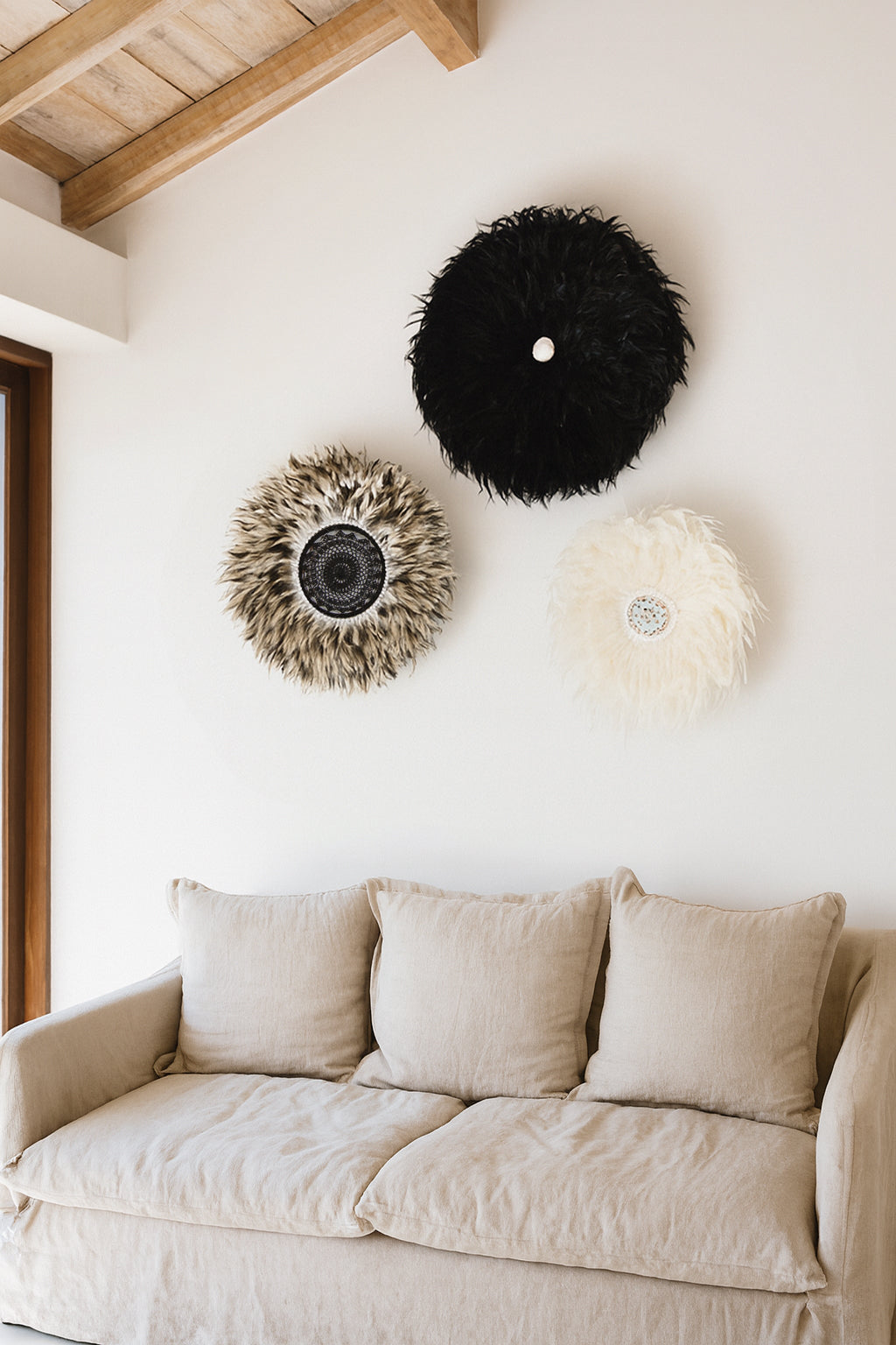 Decoración Kapau - Plumas Y Conchas De Gallo
