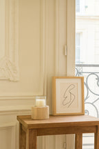 Biak - Tealight Holder - Glass and Teak Wood
