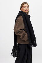 Knitted Scarf - Black