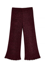 Structured Mid Waist Trousers - Burgundy