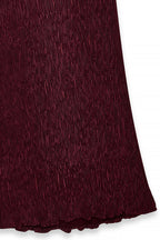 Structured Mid Waist Trousers - Burgundy